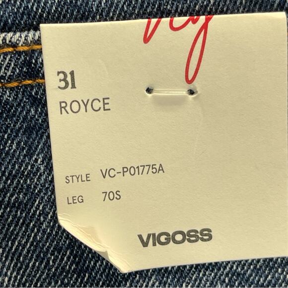 Vigoss Royce 70's Stovepipe Jeans Medium Wash - Picture 6 of 12